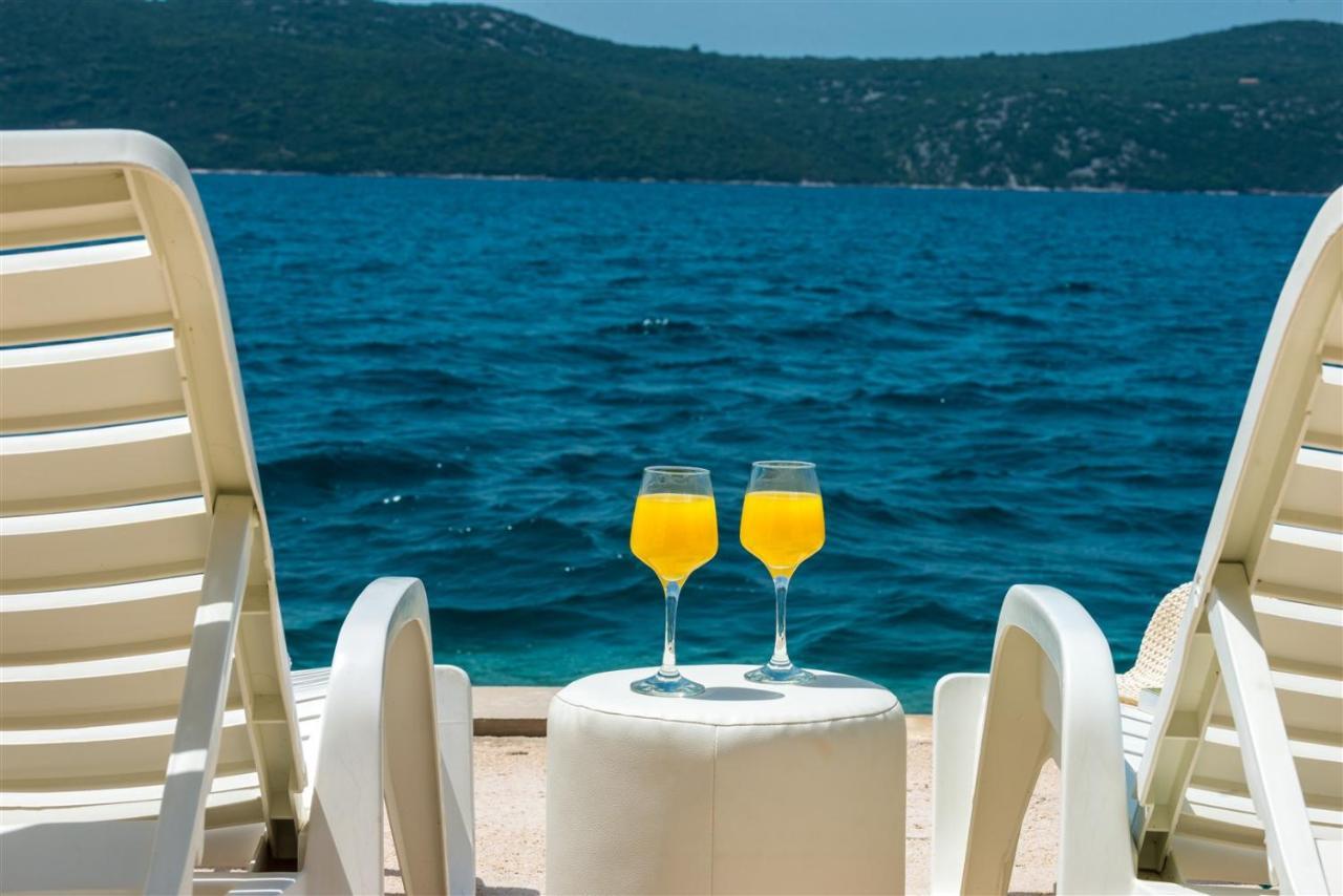 Beach Villa Ratac Slano Bagian luar foto